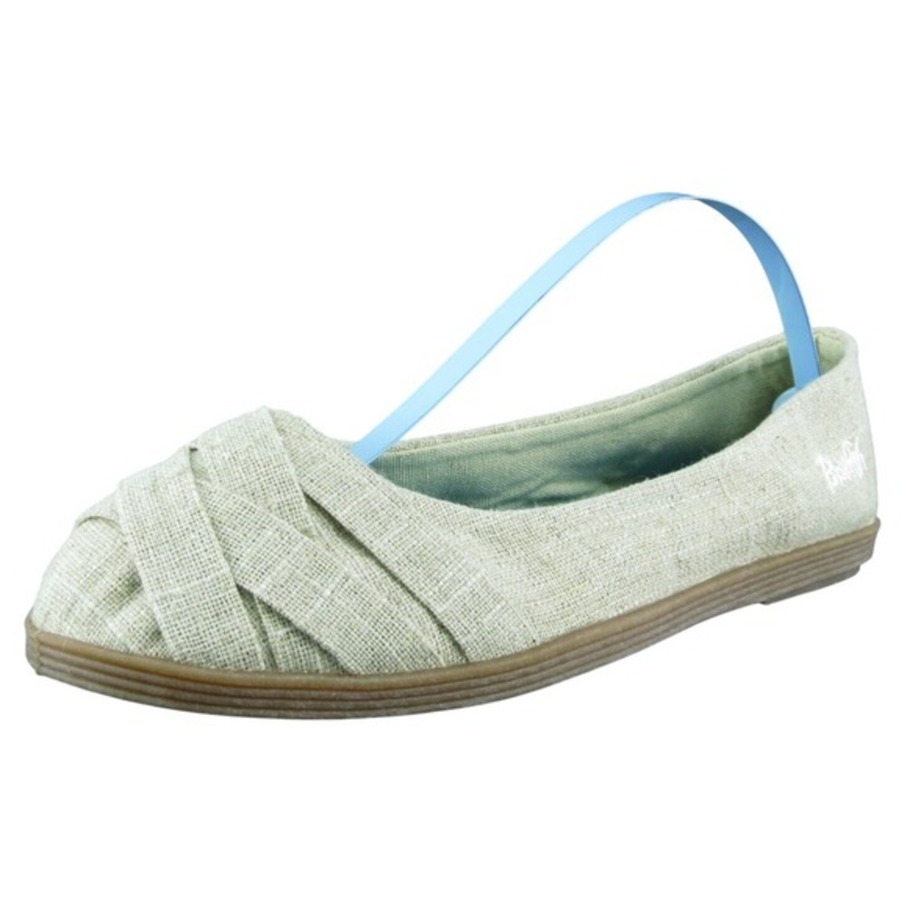Blowfish Malibu Women Flat Shoes Brown Fabric Slip On Size 5 Medium